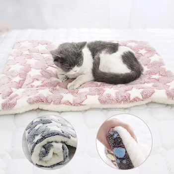 

New Large Pet Dog Cat Washable Bed Cushion House Pet Soft Warm Kennel Dog Mat Blanket Cushion Mattress Kennel Soft Crate Mat