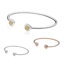 Настоящее серебро, № 925, оригинальное бохо, сартенс, фирменный Открытый браслет для женщин, сделай сам, шарм, Европейское ювелирное изделие, подарок на день рождения