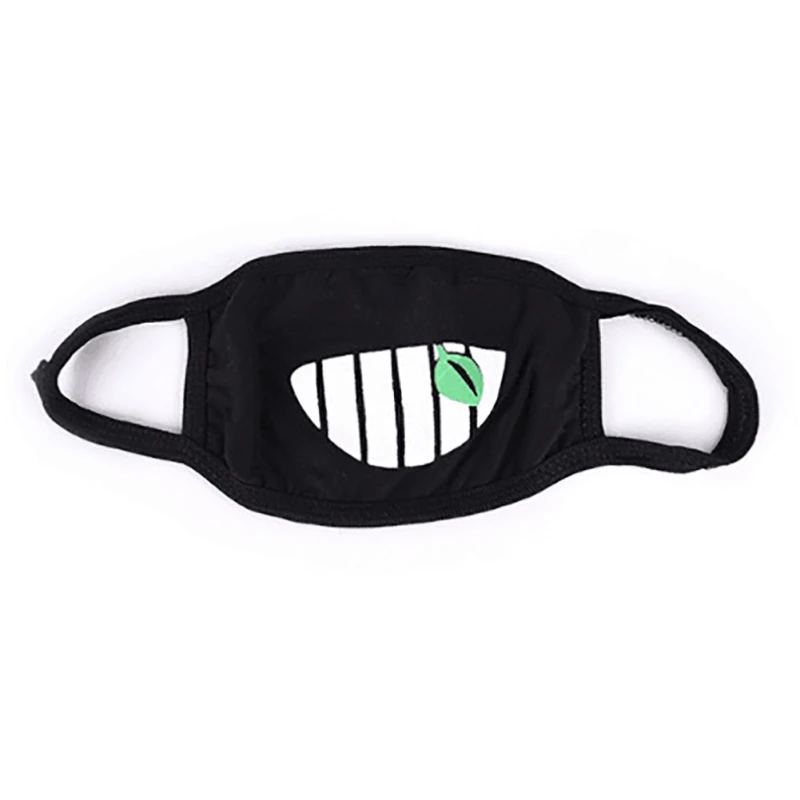 

For Winter Unisex Cartoon Mouth Mask Soft Cotton Emoji Masks Funny Teeth Pattern