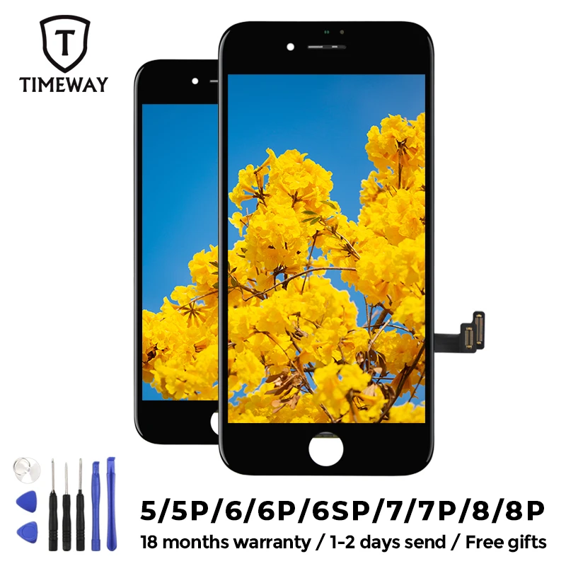 OEM ЖК дисплей класса для iPhone 6 6S 7 8 Plus Замена сенсорного экрана 5 5S 5C SE экран без