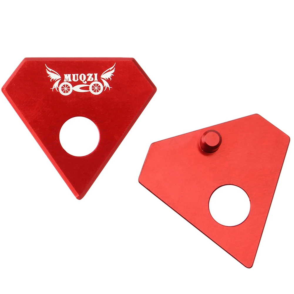 Red Diamond Shape 2 шт. защитный крюк колеса протектор алюминиевого сплава обучения баланс цветок в форме сердца барабанные Аксессуары детский велосипед M8 модификация - Цвет: Red Diamond Shape