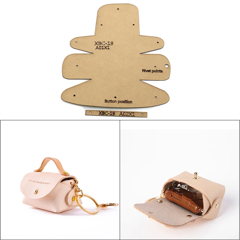 

Шаблон из крафт-бумаги, инструменты для работы с кожей, ручной защитный чехол с дистанционным управлением «сделай сам», подвесное украшение, кошелек для монет, рисунок