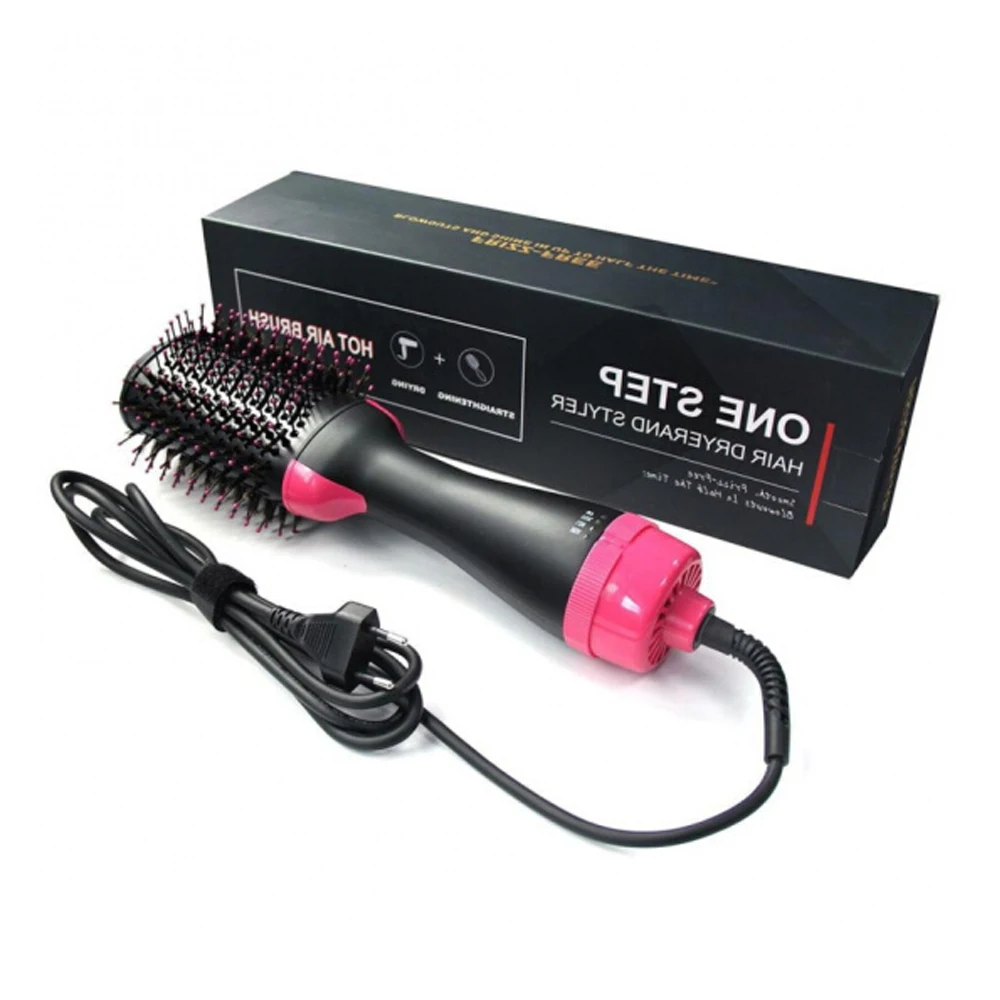 Многофункциональная инфракрасная ионная Горячая воздушная щетка выпрямитель для завивки волос одношаговая электрическая расческа для волос& Volumizer Pro