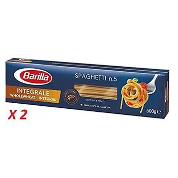

Spaghetti Weizen komplett Barilla Paket 500 Grs – Lot de 2 Einheiten