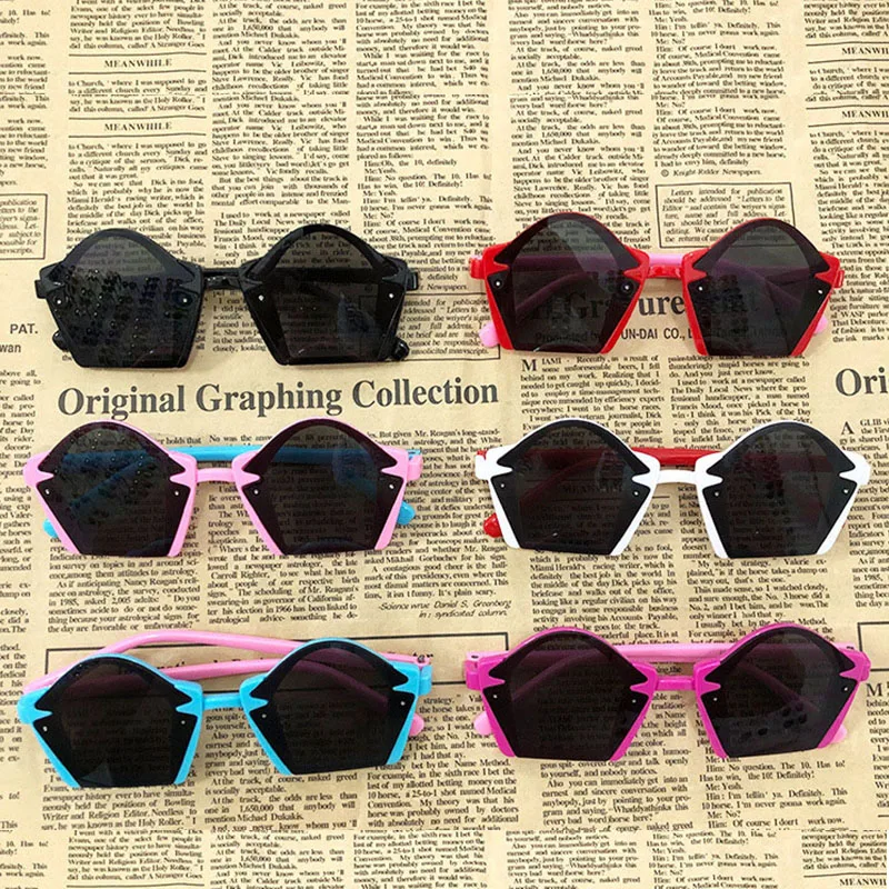 

Vintage Kids Sunglasses Child Sun Glasses Fashion polygon New Baby Children UV400 Sport Sunglasses Girls Boys Oculos De Sol