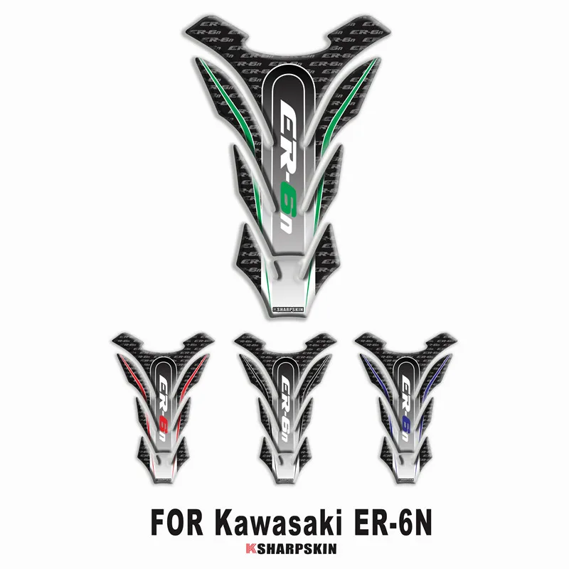 Мотоцикл 3D топливный бак накладка Защитная декоративная наклейка для KAWASAKI Ninja ER-6N