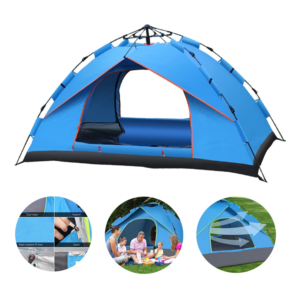 

MYJ 1-2 Person Automatic Portable Pop-Up Tent Backpacking Camping Tent Portable UV Sun Shelter Lightweight Beach tents shade