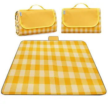 

Oxford Cloth Stripe Moisture Resistant Pad Picnic Mat Picnic Pad Practical Travel Multifunction Outdoors Sturdy Durable