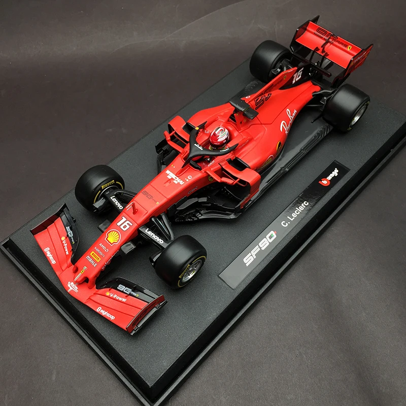  Bburago 1:18 1/18 2019 Ferrari SF90 Charles Leclerc No16 Formula 1 F1 Racing Car Vehicle Diecast Di