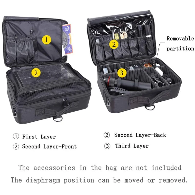ANGELEYES Astronomical Telescope Accessories Pack Bag/Case Portable Built in Detachable Large Storage Capacity 4