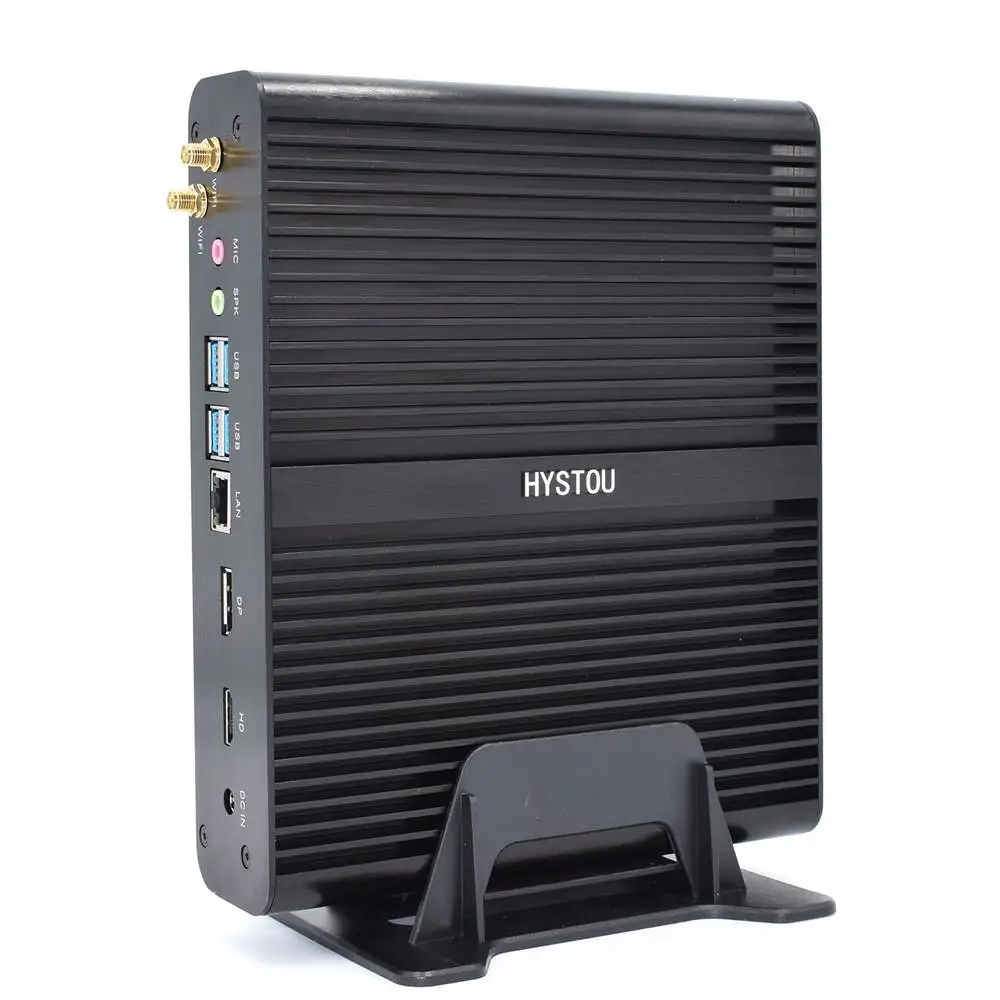 

HYSTOU Mini PC i7 8550U 8GB+128GB/8GB+256GB Quad Core Win10 DDR4 Intel UHD Graphics 620 Fanless Mini Desktop PC VGA HDMI