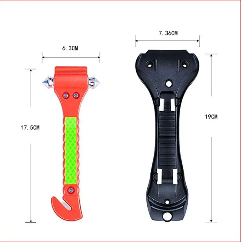 

2 Pack Vehicle Car Safety Hammer Emergency Escape Tool with Car Window Breaker Tool
