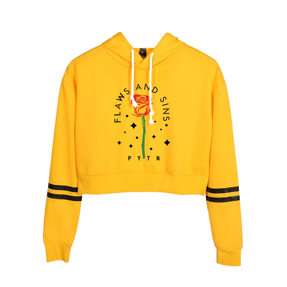 Payton Moormeier Hoodie Letter Rose Print Hoodies Trending Products 2020 Crop Tops Pullover Sweatshirts Pateon Merch Streetwear