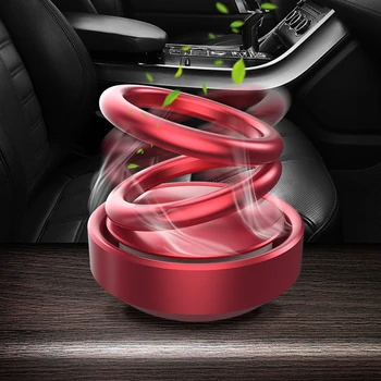 

New Car Double Rings Rotary Suspension Rotating Air Freshener Dashboard Perfume Car Auto Aromatherapy Diffuser Car Accessories