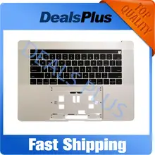 Замена серебристо-серый A1707 Topcase Palmrset с американской клавиатурой без сенсорной панели для Macbook Pro 15 ''retina A1707