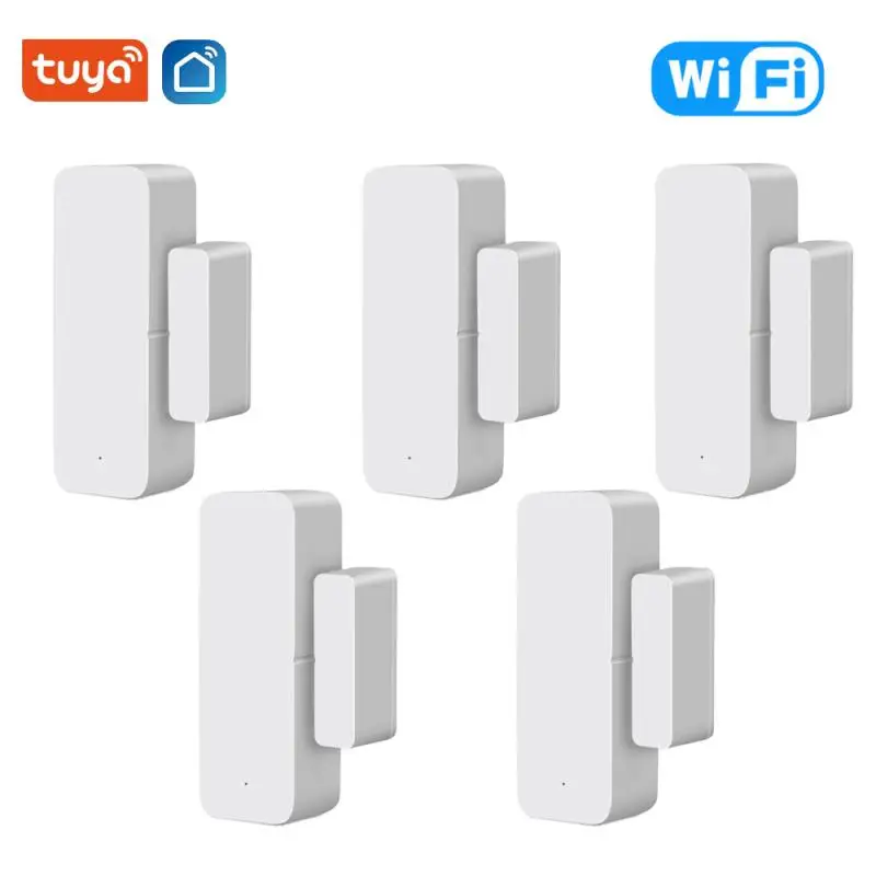 Tuya WIFI inteligente magnético puerta Sensor de alarma ventana/de Detector de vida inteligente aplicación remota Control con Alexa de Google