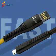 Swalle USB кабель для iPhone samsung Xiaomi зарядное устройство для быстрой зарядки Micro USB кабель для мобильного телефона usb type C кабель