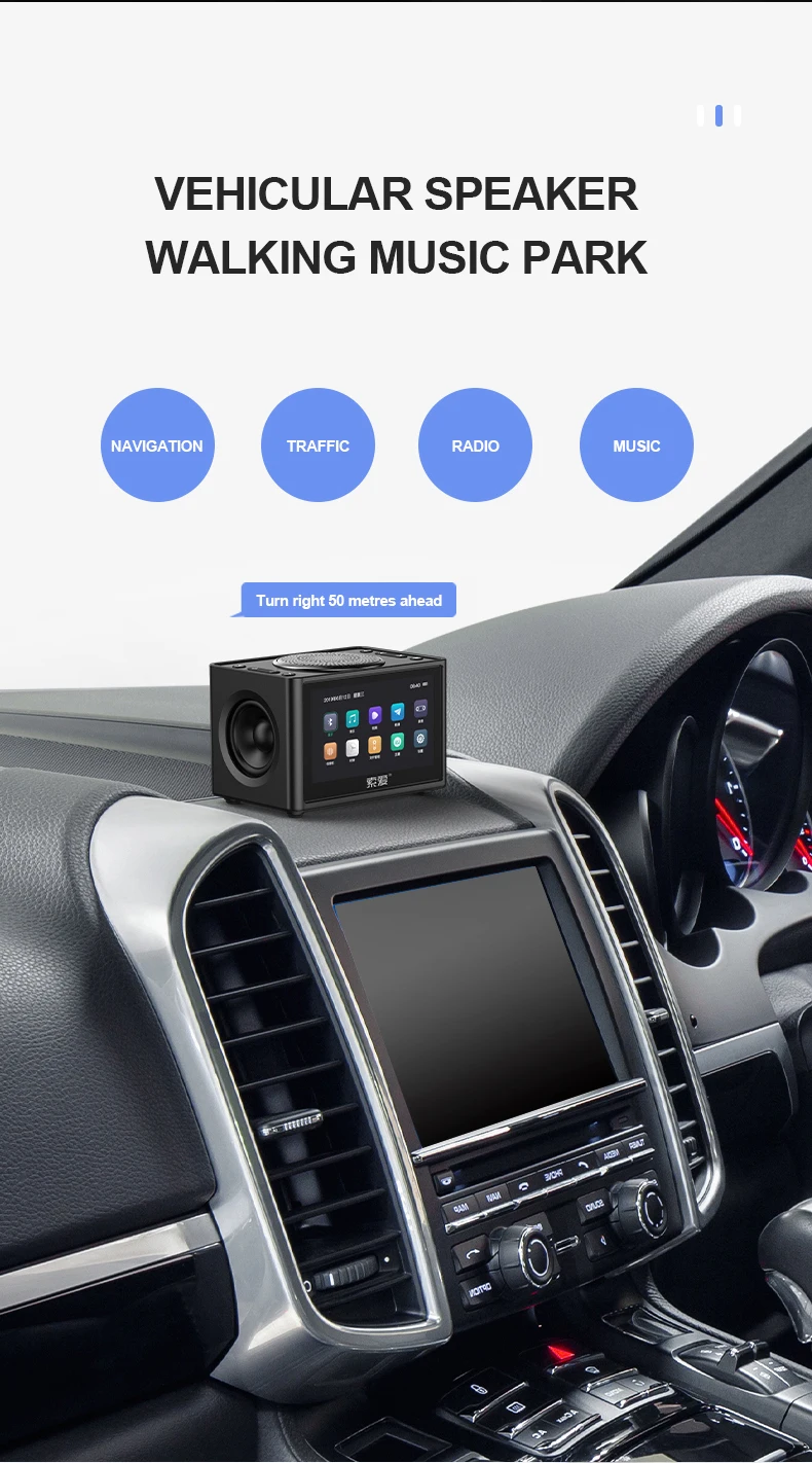 SOAIY K6 Портативный видео динамик Bluetooth беспроводной 3D стерео уличные комнатные автомобильные часы ЖК-дисплей FM радио Поддержка TF сабвуфер