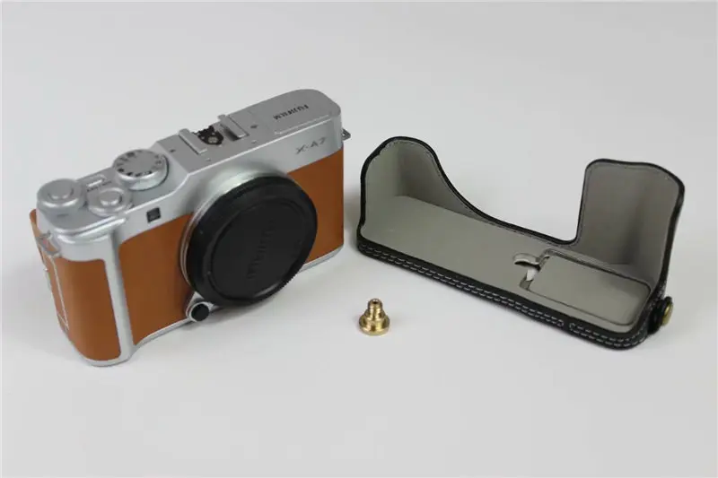 Сумка для камеры из натуральной кожи, чехол для Fujifilm X-A7 Fuji XA7, защитный чехол для батареи