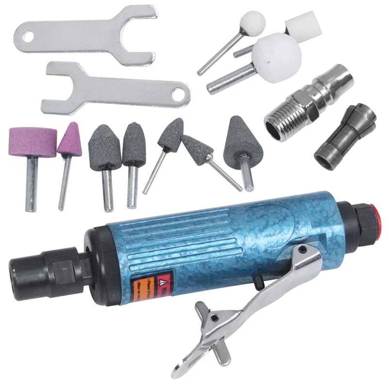 15Pcs Air Compressor Die Grinder Air Tool Kit Set MWP 6.2 BAR 90psi
