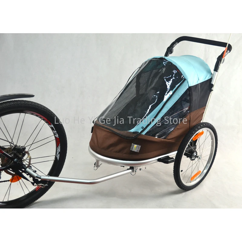 Schrijfmachine leven Tegenstander Fietskar Met 20 Inch Opblaasbare Wiel, Multisport Trailer Kinderwagen/Jogger  Met Verstelbare Handgreep|Fiets kinderzitje & Aanhangwagen| - AliExpress