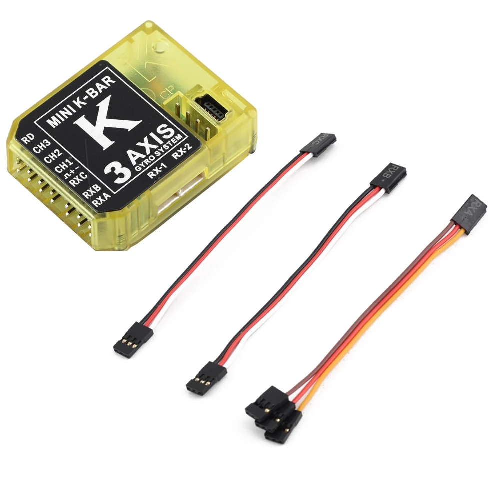 

Hot 1pcs 3-Axis Gyro K-BAR KBAR V2 5.3.4PRO K8 Flybarless Stabilization System For 450 500 550 600