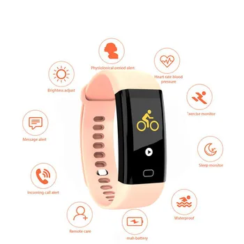 

F07 Smart Watch Bracelet Waterproof Heart Rate With Blood Pressure Oxygen Monitor Color Screen Fashion Sport Fitness Watches