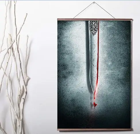 More Style Choose Braveheart Movie Art Print canvas Poster Canvas Scroll Painting with wood | Дом и сад