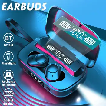 

5.1 Bluetooth Earphone Wireless Headphones with 2000mAh Charging Box 9D Stereo Wireless Headphones Waterproof Earbuds Headset