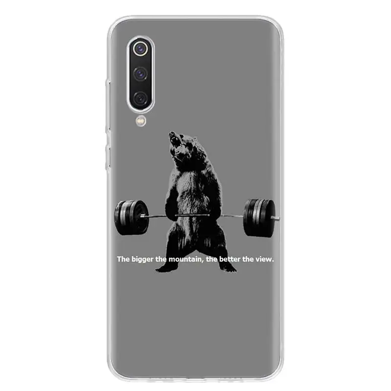 Бодибилдинга тренажерного зала Фитнес крышка чехол для телефона для Xiao mi Red mi Note 8 Pro 8A 7 7A 5 5A 6A 4X S2 K20 mi 5X6X9 8 CC9 F1 корпус под плетенную сумку - Цвет: TW095-5