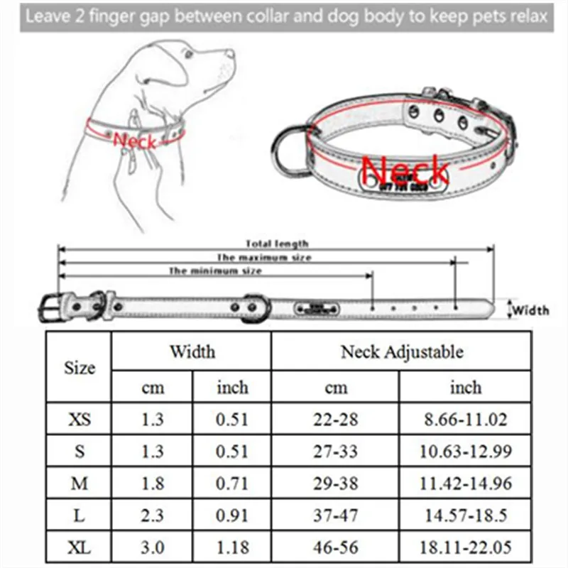Comfortable Leather Dog Collars Name ID Tags Engravable Metal Decoration Pet Products Dogs Cats Supplies