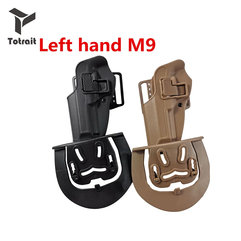 

TOtrait Military Beretta M9 92 96 Pistola Airsoft Gun Holster Left Hand Quick Draw Tactical Waist Hand Belt Holster Gun Carry