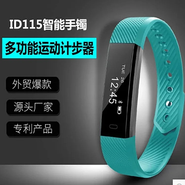 

New Id115 Smart Bracelet Bluetooth Call Information Push Remind Remote Control Photo Shoot Progress Health Monitor Anti-loss