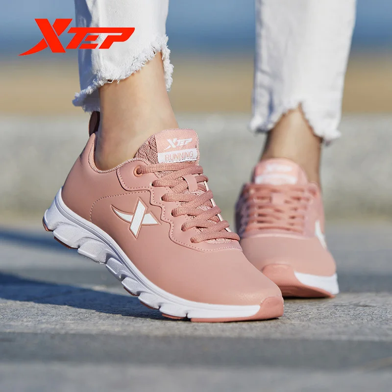 Xtep Blade мужские и женские кроссовки для бега новые весенние кожаные легкие дышащие