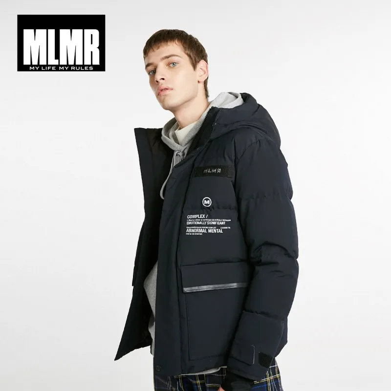 MLMR мужской короткий пуховик с капюшоном, парка, пальто JackJones, бренд, мужская одежда 218412512