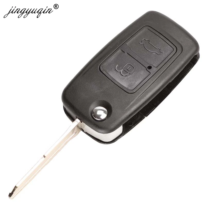 Jingyuqin 10 шт./лот чехол для ключей автомобиля брелок для CHERY A5 FULWIN TIGGO E5 A1 COWIN Пасха 2 кнопки модифицированный дистанционный ключ ABS оболочка