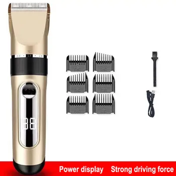 

Professional Hair Clipper Household Shaver Clippers Mute Rechargeable Cordless Electric Hair Grooming Clippers Machine #LR4