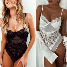 Новейшее модное однотонное Кружевное боди, нижнее белье, женские сексуальные эротические кружева, нижнее белье, ночное белье, нижнее белье, комбинезон-Пижама