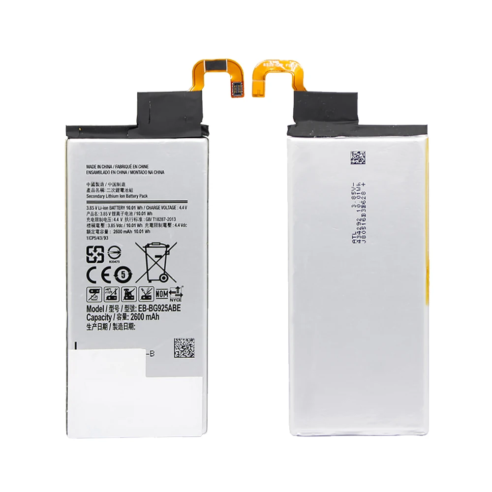 Аккумулятор для samsung G925 EB-BG925ABE 2600 мАч для samsung Galaxy S6 Edge G925FQ SM-G925F G925A Сменный аккумулятор для телефона