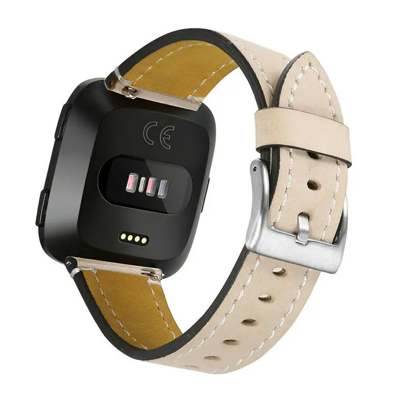 Ремешок для Fitbit Versa кожаный сменный ремешок для наручных часов браслет ремешок для Fitbit Versa