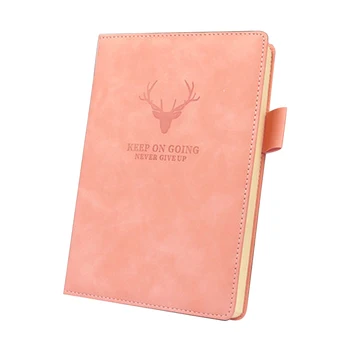 

A5 Diary Stationery Notebook PU Leather Super Thick Business 360 Pages Writing Travel Gift Deer Pattern Daily Home Office Work