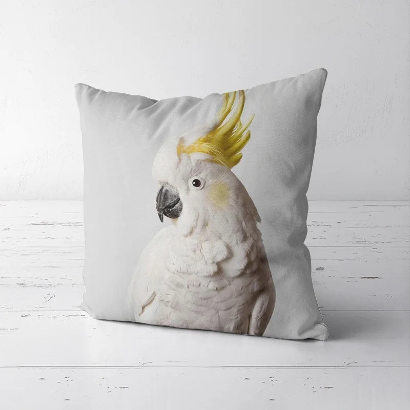 

Colorful Parrot Cushion Case Pillow Covers, Couch Zippered Pillowcase Throw Pillow Case