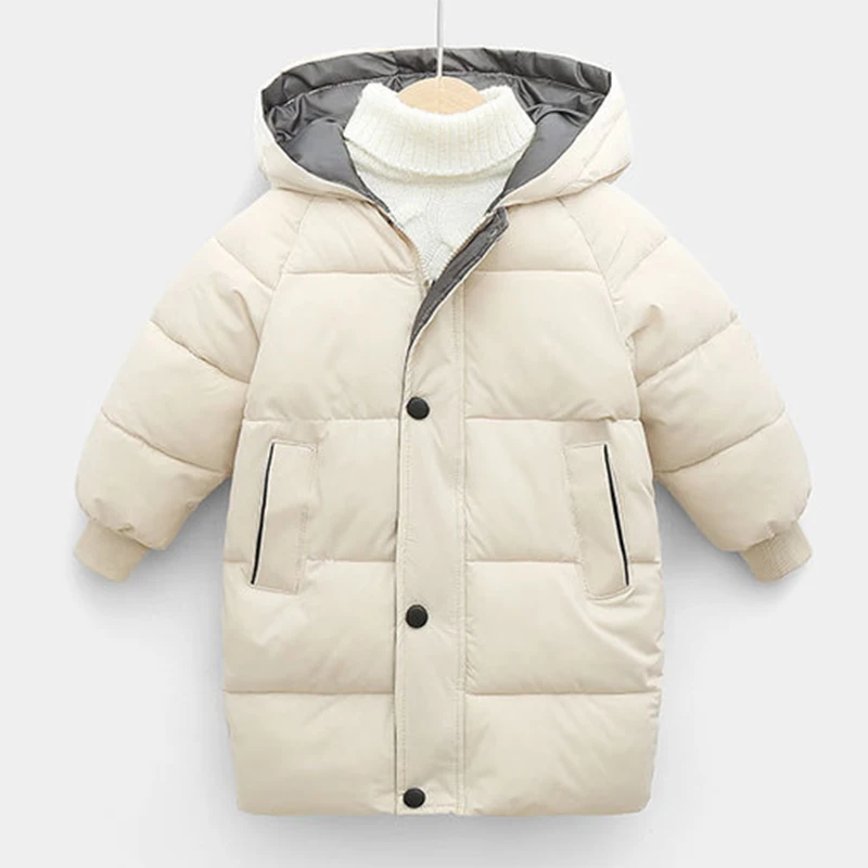 Kids Jackets Baby Boys Thicken Jackets Winter Girls Hooded Coats For 2-10Yrs Teen Children Long Outerwear Kids Thick Snowsuit down jacket children jackets girls coat wool jacket