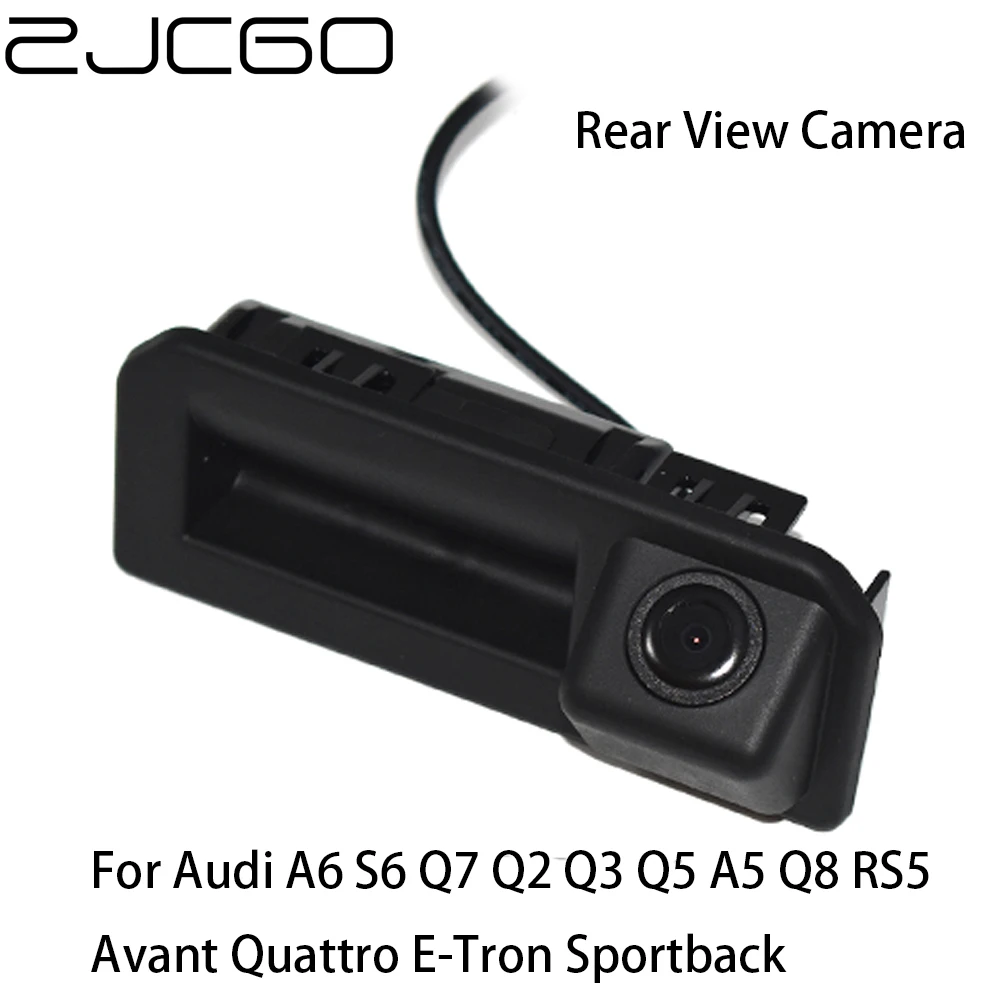 

ZJCGO CCD Car Rear View Reverse Back Up Parking Trunk Handle Camera for Audi A6 S6 Q7 Q2 Q3 Q5 A5 Q8 RS5 Avant Quattro E-Tron
