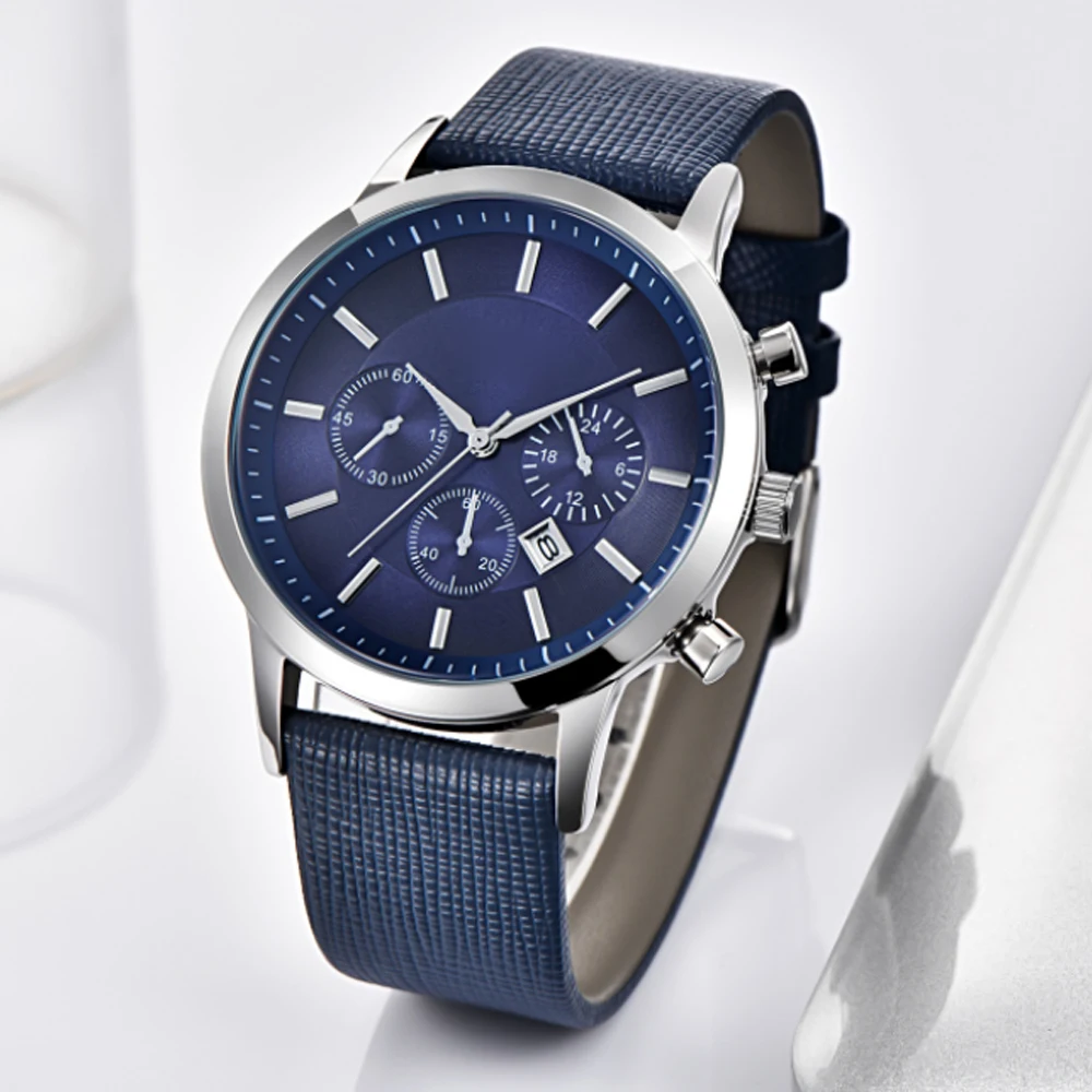 

2020 New Fashion Sports watch student leather watch multifunctional waterproof casual fashion electronic watch Relogio Masculino