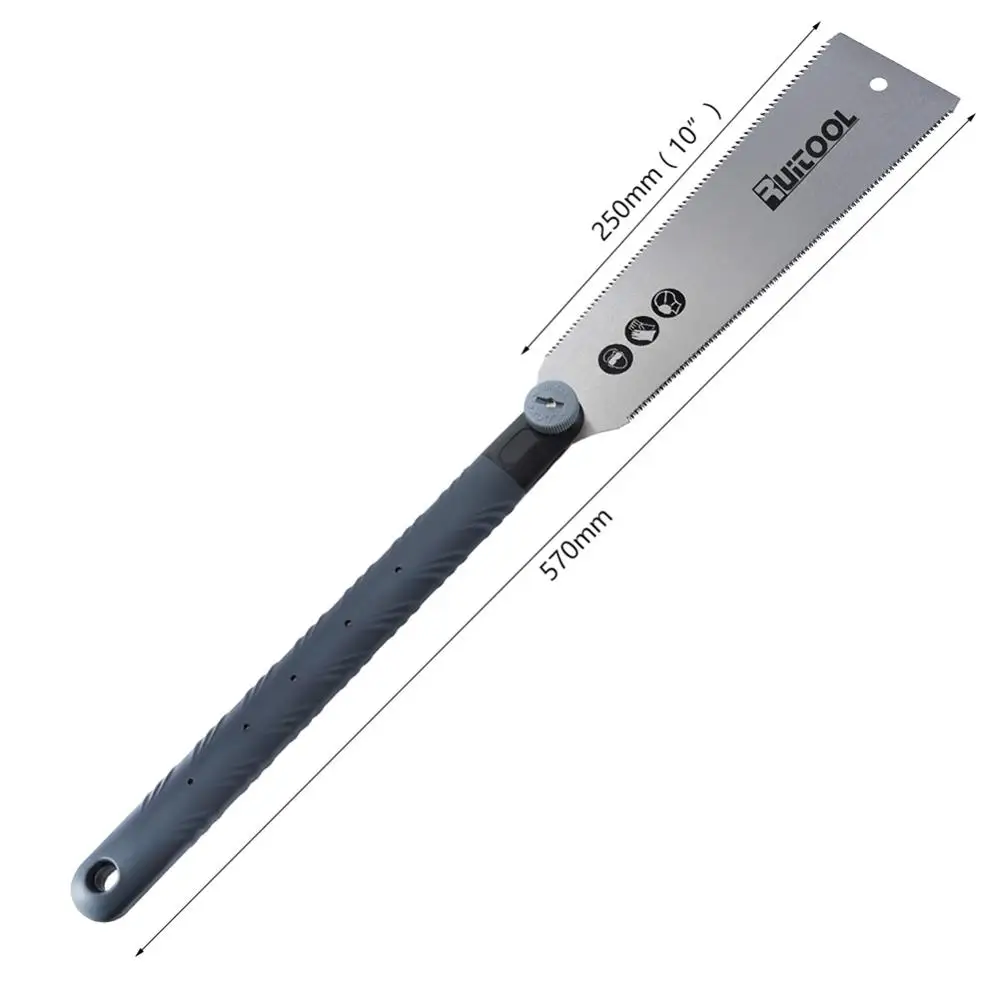 Double Edged Japanese Pull Saw 250mm SK5 Steel Flexible Blade 6-10/18 TPI Hand Saw For Woodworking Cutting