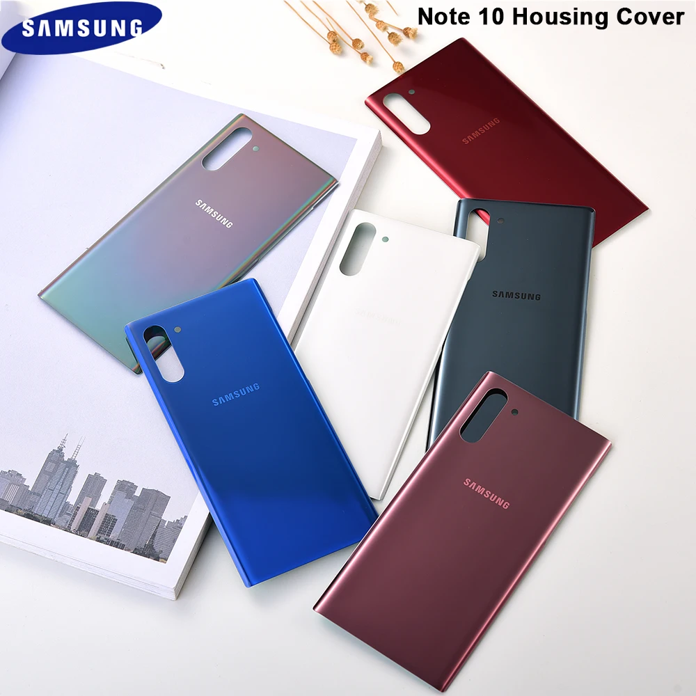 Оригинал Samsung Galaxy Note 10 Pro + 3D стекло корпус батареи задняя крышка для телефона