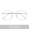Plain glasses silver