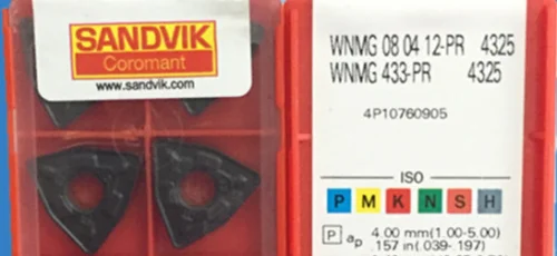 10 шт. карбидные вставки WNMG 080412-PR 4325