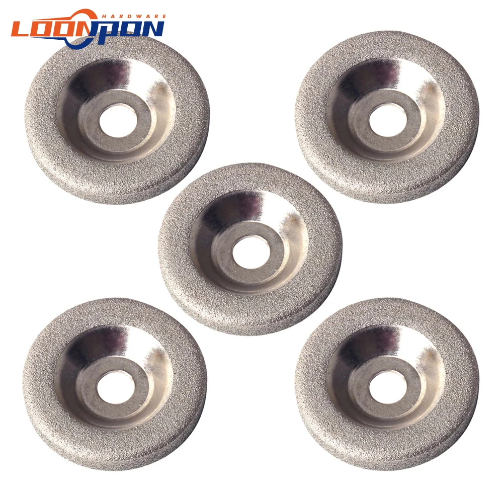 

50mm Plating Diamond Grinding Wheel Disc Grinding Circles for Tungsten Steel Sharpener Grinder Accessories 5Pcs/Set